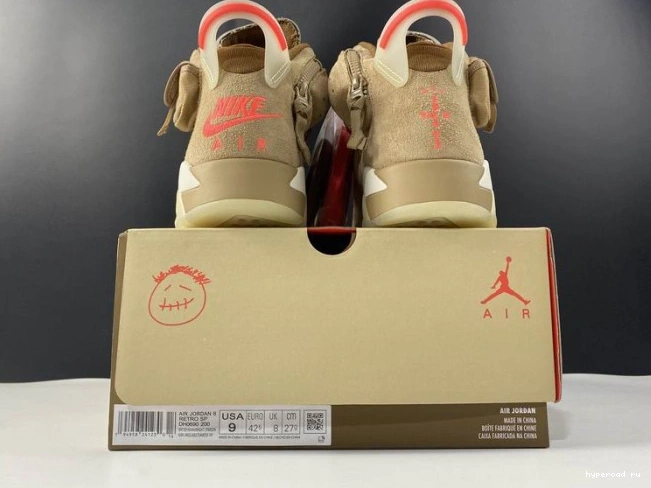 6 Khaki Air Jordan DH0690-200 Travis British Scott Retro 0707